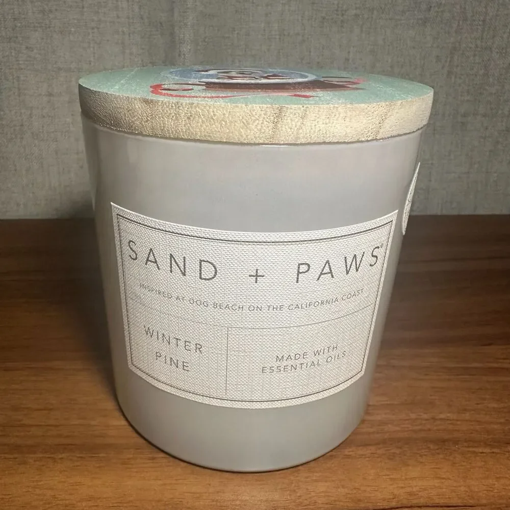 25oz Sand + Paws Holiday Corgi Candle